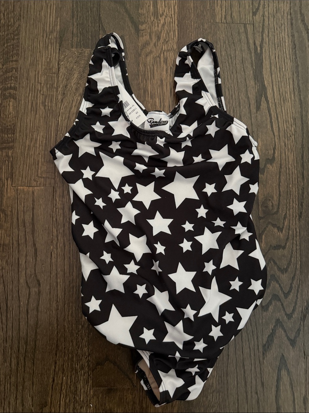Random House Black and White Star Print One-Piece Swimsuit